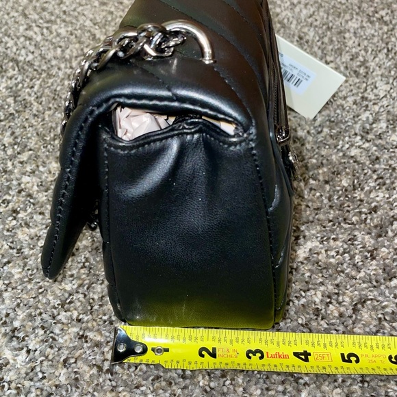 NWT $279 Valentino Orlandi Black Quilted Shoulder Bag - Picture 9 of 11